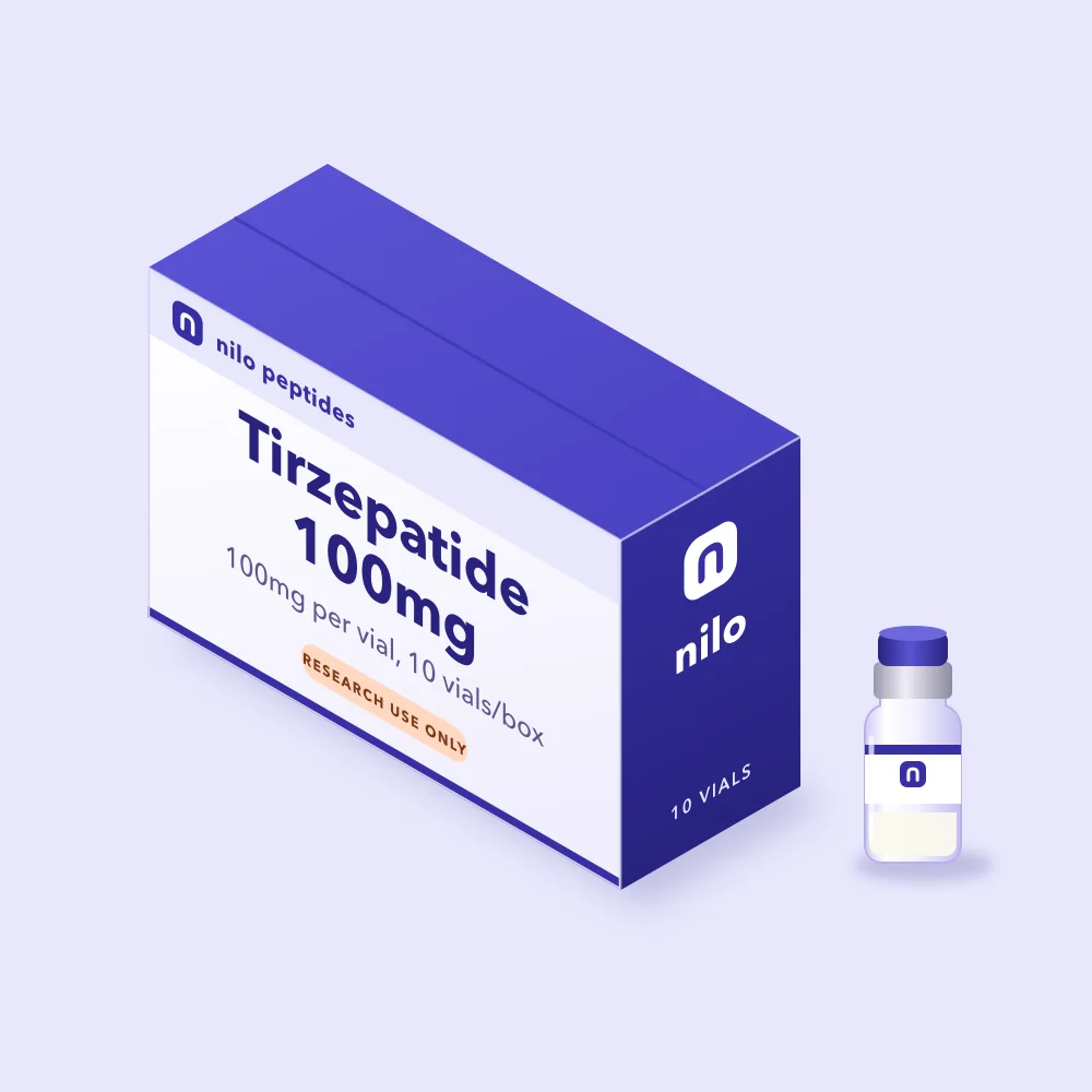 Tirzepatide 100mg box illustration